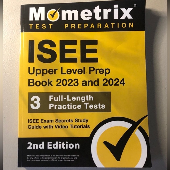 ISEE Upper Level PrepvBook 2023 and 2024-3 Full-Length Practice Tests - Picture 1 of 2